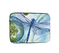 Laptop Sleeve Bag Durable Shockproof Protective Laptop Case Hand Painted Blue Dragonfly Computer Carrying Cover Briefcase 13 inch