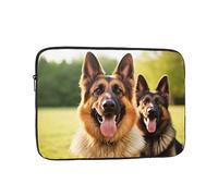 Laptop Sleeve Bag Durable Shockproof Protective Laptop Case Happy German Shepherd Computer Carrying Cover Briefcase 12 inch