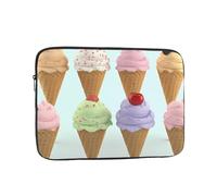 Laptop Sleeve Bag Durable Shockproof Protective Laptop Case Ice Cream Cones Computer Carrying Cover Briefcase 15 inch