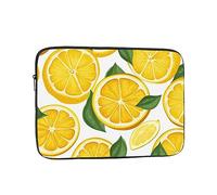 Laptop Sleeve Bag Durable Shockproof Protective Laptop Case Lemon Fruit Pattern Computer Carrying Cover Briefcase 17 inch