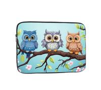 Laptop Sleeve Bag Durable Shockproof Protective Laptop Case Owls on a Branch Computer Carrying Cover Briefcase 10 inch