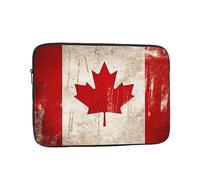 Laptop Sleeve Bag Durable Shockproof Protective Laptop Case Retro Canada Flag Computer Carrying Cover Briefcase 12 inch