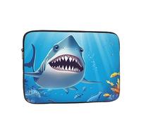 Laptop Sleeve Bag Durable Shockproof Protective Laptop Case Smiling Shark Computer Carrying Cover Briefcase 17 inch