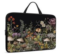 Laptop Sleeve Bag with Handle Computer Protective Cover Soft Carrying Case for Kids Women Man,Wildflower mushroom