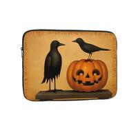 Laptop Sleeve Blackbird And Pumpkin Notebook Protective Bag Girls With Zipper Laptop Cover, For Office, Notebook, Computer, 15In