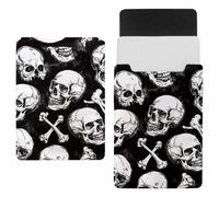 Laptop Sleeve Carry Case Protective Bag 14 inch, Waterproof Slim Computer Cover Bag for Tablet Notebook - Skulls and Bones