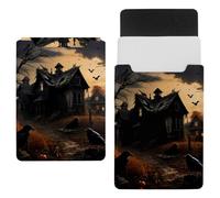 Laptop Sleeve Carry Case Protective Bag 14 inch, Waterproof Slim Computer Cover Bag for Tablet Notebook - Abandoned House Black Ravens