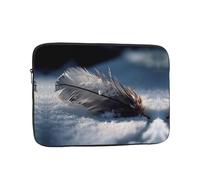 Laptop Sleeve Case 10 inch, Shockproof Protective Laptop Cover A Feather on the Snow Briefcase Portable Carrying Computer Bag