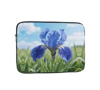 Laptop Sleeve Case 12 inch, Shockproof Protective Laptop Cover Blue Flowers Briefcase Portable Carrying Computer Bag
