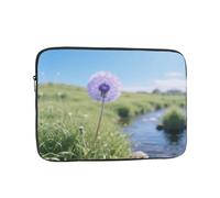 Laptop Sleeve Case 12 inch, Shockproof Protective Laptop Cover Blue Purple Dandelions Flowers Briefcase Portable Carrying Computer Bag
