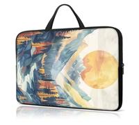 Laptop Sleeve Case 12 Inch, with Handle Computer Shockproof Protective Soft Cover Case,Sunset Nature Landscape