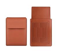 Laptop Sleeve Case 13 13.3 14/15.4Inch PU Leather Anti-Slip Notebook Potector Stand Holder Bag Portable