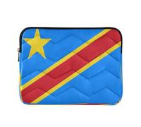 Laptop Sleeve Case 13-14 Inch Classical Case for Laptop Democratic Republic Of The Congo Flag Kinshasa Notebook Computer Pocket for Work Travel