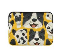 Laptop Sleeve Case 13-14 Inch Classical Sleeve for Laptops Small Cartoon Cute Dogs Doodles Art Travel Laptop Bag Handbag for Work Journey