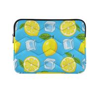 Laptop Sleeve Case 13-14 Inch Classical Sleeve for Laptops Summer Lemon Ice Block Carrying Bag with Zipper for Travel Business fundas para laptop