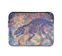 Laptop Sleeve Case 13-14 Inch Classy Laptop Case Mysterious Summons Of A White Dinosaur Skeleton Computer Sleeve with Zipper for Men Women