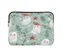 Laptop Sleeve Case 13-14 Inch Classy Travel Laptop Sleeve Bag Mint Green Playful Ghostly for Computer bolsa para M