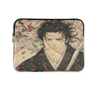 Laptop Sleeve Case 13-14 Inch Concise Laptop Bag Briefcase Japanese Samurai Cherry Blossoms Notebook Computer Pocket for Travel Business
