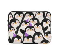 Laptop Sleeve Case 13-14 Inch Concise Laptop Case Cute Cartoon Penguin Computer Bag for Work Journey