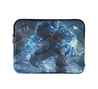 Laptop Sleeve Case 13-14 Inch Concise Laptop Cases Blue Cool Fire Monster Case with Zipper for Work Travel accesorios para