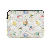 Laptop Sleeve Case 13-14 Inch Concise Laptop Sleeve Bag Cute and Colorful Cartoon Animals Notebook Computer Pocket for Work Journey