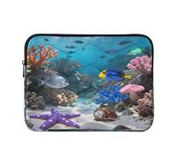 Laptop Sleeve Case 13-14 Inch Concise Laptop Sleeves Undermarine Colorful Fish Star Picture for Travel Business vera bradley M