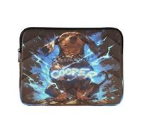 Laptop Sleeve Case 13-14 Inch Concise Laptop Storage Bag Dog Cute Brown Computer Briefcase with Zipper for Travel Business
