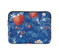 Laptop Sleeve Case 13-14 Inch Concise Sleeve for Laptop Fresh Salmonberry Fruit Royal Blue Case with Zipper for Work Journey laptop
