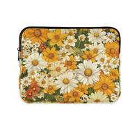 Laptop Sleeve Case 13-14 Inch Concise Sleeve for Laptops Beauty Spring Yellow Daisy Laptop Carrying Case with Zipper for Work Journey