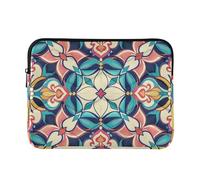 Laptop Sleeve Case 13-14 Inch Concise Sleeve for Laptops Old Fashion Bohemian Style Lilies Computer Sleeve with Zipper for Men Women