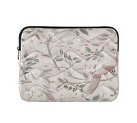 Laptop Sleeve Case 13-14 Inch Cool Laptop Cases William Morris Style Phoenix Tree Beige Tablet Briefcase Carrying Bag for Men Women