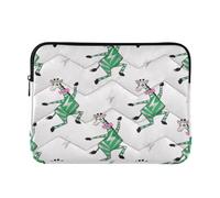 Laptop Sleeve Case 13-14 Inch Cute Laptop Case Bag Funny Horse Dancing White Green for Travel Business altego Clear