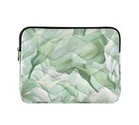 Laptop Sleeve Case 13-14 Inch Cute Laptop Sleeve Bag Calla Lily Flower Pastel Colors Mint Green Notebook Computer Pocket for Laptop Computer