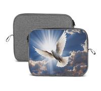 Laptop Sleeve Case, 13 14 Inch Dove Sky Printed Water Resistant Computer Carrying Bag