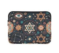 Laptop Sleeve Case 13-14 Inch Laptop Sleeve Case Bohemian Hexagram Eye Star Blue Computer Carrying Bag for Work Journey Latitude Laptop case