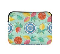 Laptop Sleeve Case 13-14 Inch Polyester Laptop Sleeve Bag Summer Lemon Fashion Boho Style Carrying Bag with Zipper for Travel Business von holzhausen