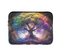 Laptop Sleeve Case 13-14 Inch Portable Laptop Sleeve Bag Mystic Tarro Purple Astrology tree Computer Sleeve with Zipper for Work Journey