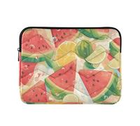 Laptop Sleeve Case 13-14 Inch Portable Sleeve for Laptop Summer Watermelon Lemon Red Tablet Briefcase Carrying Bag for Work Travel Rifle and co