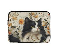 Laptop Sleeve Case 13-14 Inch Soft Computer Case Chic Norwegian Safari Cat White Computer Briefcase with Zipper for Travel Business rifle and co