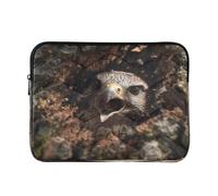 Laptop Sleeve Case 13-14 Inch Soft Laptop Bag with Zipper Funny Falcon 3D Art Computer Carrying Bag for Travel Business