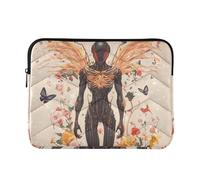 Laptop Sleeve Case 13-14 Inch Soft Laptop Case Bag Cartoon Aliens Fantasy Style Case Bag with Zipper for Travel Business