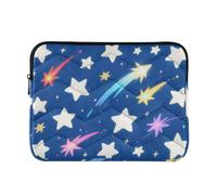 Laptop Sleeve Case 13-14 Inch Soft Laptop Sleeves Star Cute Cartoon Blue Tablet Briefcase Carrying Bag for Work Journey