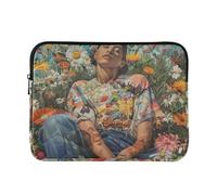 Laptop Sleeve Case 13-14 Inch Soft Lining Laptop Bag Briefcase Homegrown Carrying Bag with Zipper for Travel Business