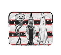Laptop Sleeve Case 13-14 Inch Soft Lining Laptop Sleeves Halloween Bride Black Red Computer Carrying Bag for Work Journey