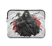 Laptop Sleeve Case 13-14 Inch Soft Lining Laptop Zipper Case Death God Black Carrying Bag with Zipper for Men Women