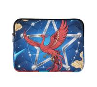 Laptop Sleeve Case 13-14 Inch Stylish Laptop Sleeves Abstract Red Phoenix Star blue Computer Carrying Bag for Travel Business