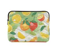 Laptop Sleeve Case 13-14 Inch Stylish Laptop Storage Bag Green Fresh Fruits Summer Computer Bag with Zipper for Men Women rifle and co