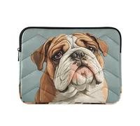 Laptop Sleeve Case 13-14 Inch Stylish Sleeve for Laptops Cartoon Funny Bulldog Dogs Sorrow Computer Briefcase with Zipper for Laptop Computer