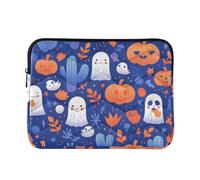 Laptop Sleeve Case 13-14 Inch Thin Laptop Sleeve Bag Goth Yellow Halloween Doll Pumpkin Computer Briefcase with Zipper for Laptop Computer estuche para laptop