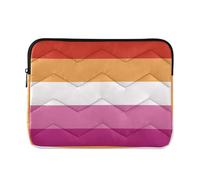 Laptop Sleeve Case 13-14 Inch Thin Laptop Storage Bag Sunset Lesbian Pride Flag LGBT Les Computer Sleeve with Zipper for Travel Business